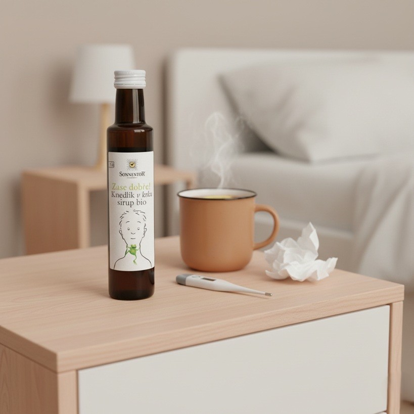 Prírodný sirup na hrdlo