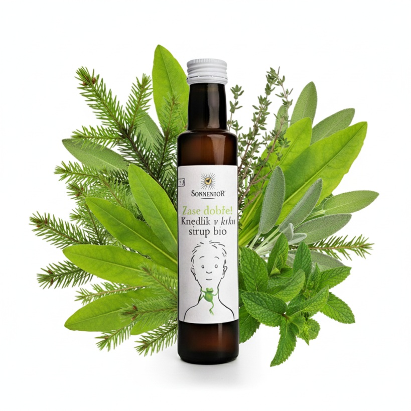 Sonnentor Knedlík v krku sirup