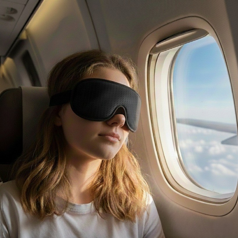 maska na spanie Dark Veil – ideálna na cesty aj domov