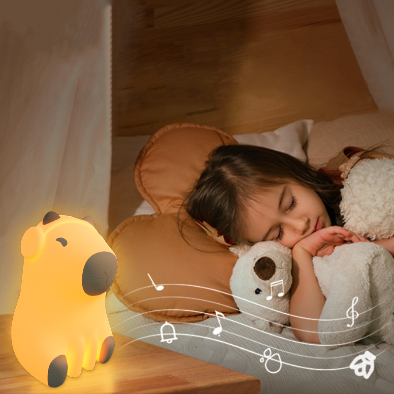 Dětská lampička kapybara v pokoji