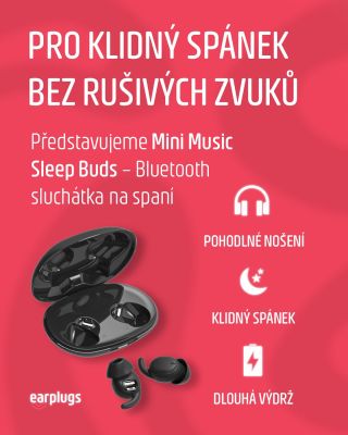 Tyhle mini Bluetooth sluchátka jsou dělaný fakt na spaní – žádný tvrdý plast co tlačí v uchu celou noc. Jen měkký,...
